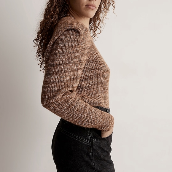 NWT Madewell Space-Dyed Prentiss Pullover Knit Alpaca Sweater - Picture 12 of 13